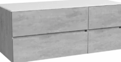 Storke Edge badkamermeubel met Tavola wastafelblad voor waskom(men)