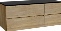 Storke Edge badkamermeubel met Panton wastafelblad voor waskom(men)