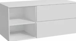 Storke Edge badkamermeubel met Tavola wastafelblad voor waskom(men)