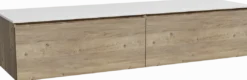 Storke Edge badkamermeubel met Tavola wastafelblad voor waskom(men)