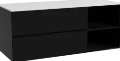 Storke Edge badkamermeubel met Tavola wastafelblad voor waskom(men)