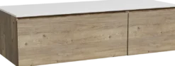 Storke Edge badkamermeubel met Tavola wastafelblad voor waskom(men)