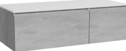 Storke Edge badkamermeubel met Tavola wastafelblad voor waskom(men)