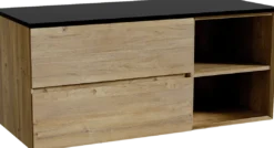 Storke Edge badkamermeubel met Panton wastafelblad voor waskom(men)