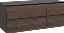 Storke Edge badkamermeubel met Panton wastafelblad voor waskom(men)