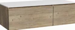 Storke Edge badkamermeubel met Tavola wastafelblad voor waskom(men)