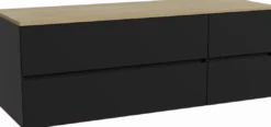 Storke Edge badkamermeubel met Panton wastafelblad voor waskom(men)