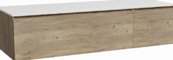 Storke Edge badkamermeubel met Tavola wastafelblad voor waskom(men)