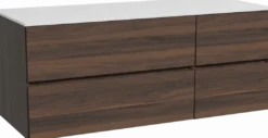 Storke Edge badkamermeubel met Tavola wastafelblad voor waskom(men)