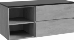 Storke Edge badkamermeubel met Panton wastafelblad voor waskom(men)