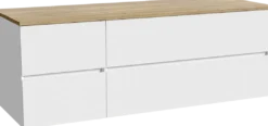 Storke Edge badkamermeubel met Panton wastafelblad voor waskom(men)