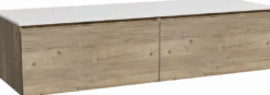 Storke Edge badkamermeubel met Tavola wastafelblad voor waskom(men)