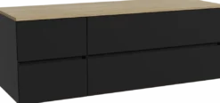 Storke Edge badkamermeubel met Panton wastafelblad voor waskom(men)