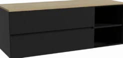 Storke Edge badkamermeubel met Panton wastafelblad voor waskom(men)