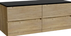 Storke Edge badkamermeubel met Panton wastafelblad voor waskom(men)