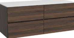 Storke Edge badkamermeubel met Tavola wastafelblad voor waskom(men)