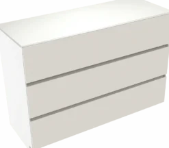 Storke Edge badkamermeubel met Tavola wastafelblad voor waskom(men)