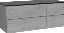 Storke Edge badkamermeubel met Panton wastafelblad voor waskom(men)