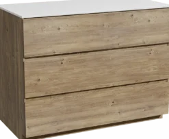 Storke Edge badkamermeubel met Tavola wastafelblad voor waskom(men)