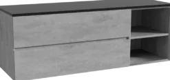 Storke Edge badkamermeubel met Panton wastafelblad voor waskom(men)
