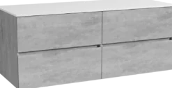 Storke Edge badkamermeubel met Tavola wastafelblad voor waskom(men)