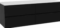 Storke Edge badkamermeubel met Tavola wastafelblad voor waskom(men)