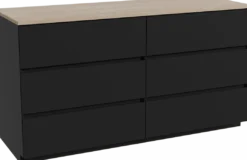 Storke Edge badkamermeubel met Panton wastafelblad voor waskom(men)