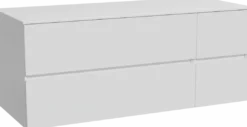 Storke Edge badkamermeubel met Tavola wastafelblad voor waskom(men)