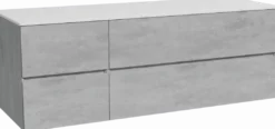 Storke Edge badkamermeubel met Tavola wastafelblad voor waskom(men)