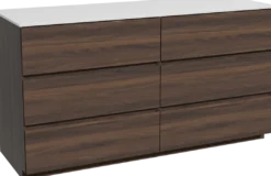 Storke Edge badkamermeubel met Tavola wastafelblad voor waskom(men)