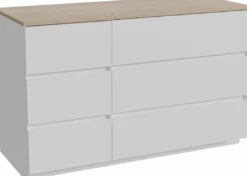 Storke Edge badkamermeubel met Panton wastafelblad voor waskom(men)
