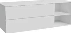 Storke Edge badkamermeubel met Tavola wastafelblad voor waskom(men)