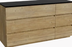 Storke Edge badkamermeubel met Panton wastafelblad voor waskom(men)