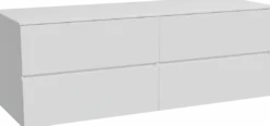 Storke Edge badkamermeubel met Tavola wastafelblad voor waskom(men)