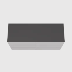Storke Edge badkamermeubel met Panton wastafelblad voor waskom(men)