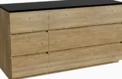 Storke Edge badkamermeubel met Panton wastafelblad voor waskom(men)