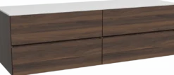 Storke Edge badkamermeubel met Tavola wastafelblad voor waskom(men)