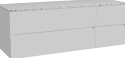 Storke Edge badkamermeubel met Tavola wastafelblad voor waskom(men)