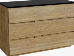 Storke Edge badkamermeubel met Panton wastafelblad voor waskom(men)