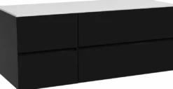 Storke Edge badkamermeubel met Tavola wastafelblad voor waskom(men)