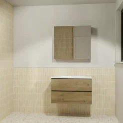 Storke Edge badkamermeubel met Diva wastafel en spiegelkast