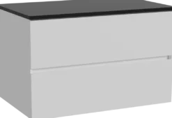 Storke Edge badkamermeubel met Panton wastafelblad voor waskom(men)