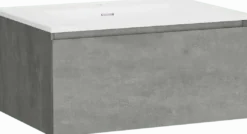 Storke Edge badkamermeubel met Kera wastafel, afvoerplug inbegrepen