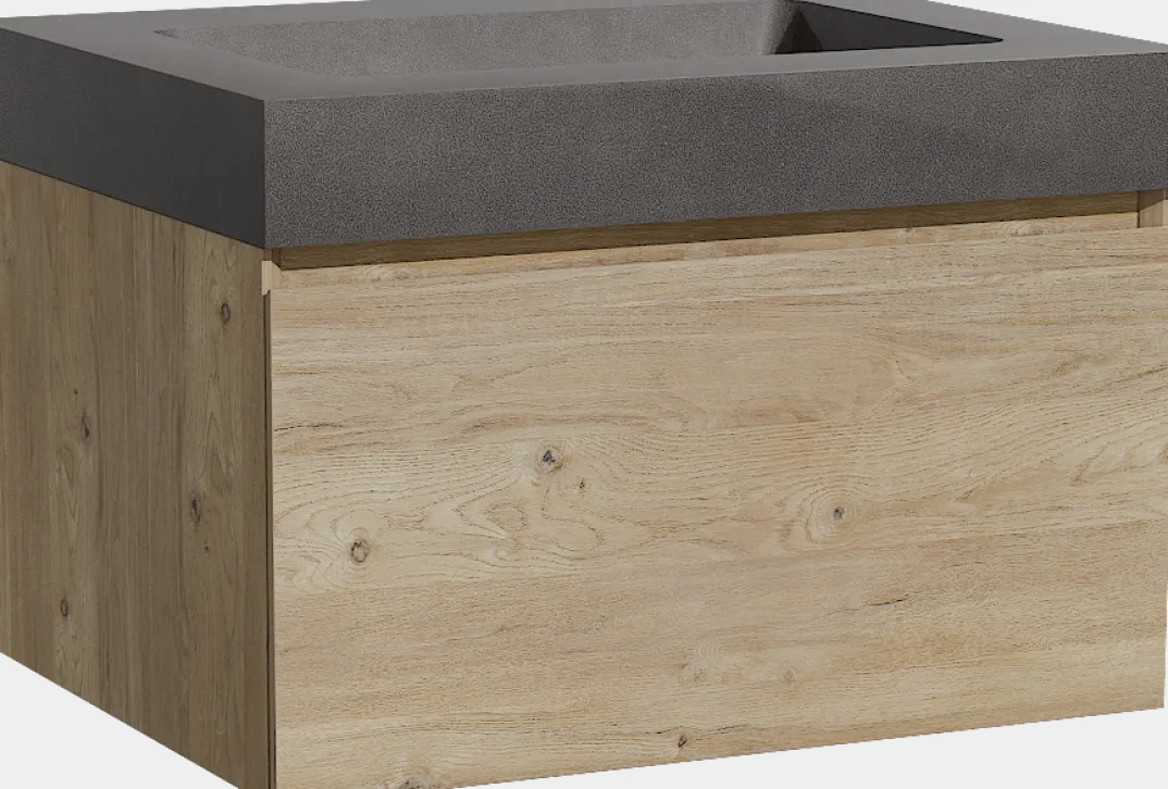Storke Edge badkamermeubel met Scuro High wastafel