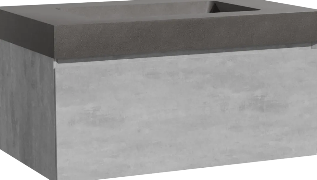 Storke Edge badkamermeubel met Scuro High wastafel