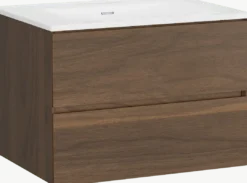 Storke Edge badkamermeubel met Kera wastafel, afvoerplug inbegrepen