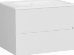 Storke Edge badkamermeubel met Kera wastafel, afvoerplug inbegrepen