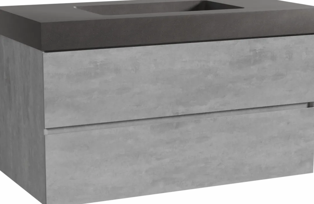 Storke Edge badkamermeubel met Scuro High wastafel