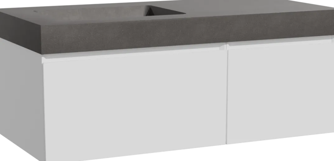 Storke Edge badkamermeubel met Scuro High wastafel