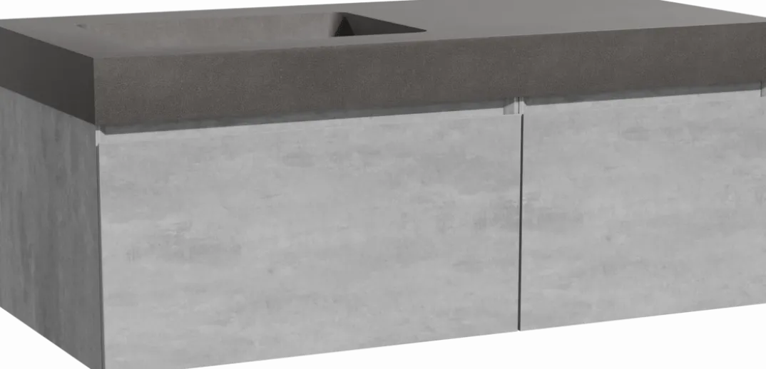 Storke Edge badkamermeubel met Scuro High wastafel